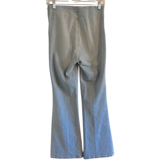 SPRWMN Crop Flare Legging Women’s Size XS Jean Pant High Rise NWT Francoise Blue - Picture 3 of 10